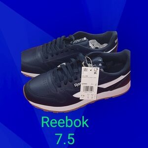 Reebok Navy and White Sneakers